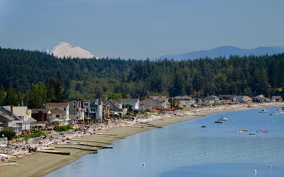 Camano Island, Washington shoreline