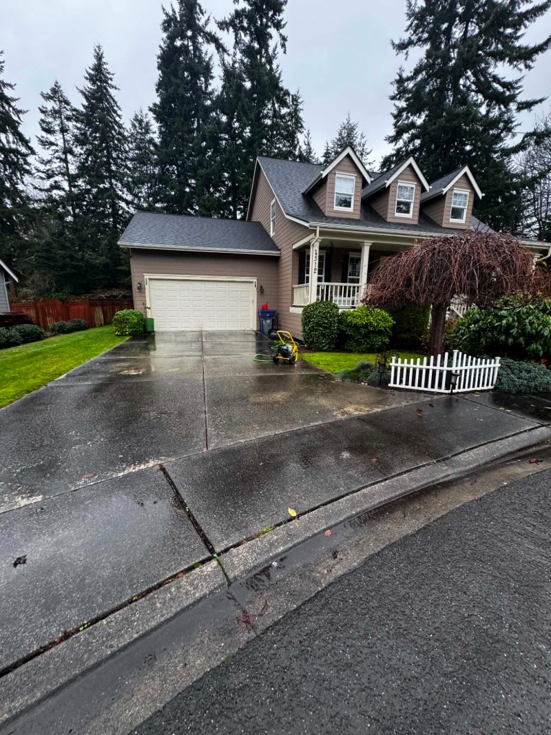 Pressure Washing Before and After