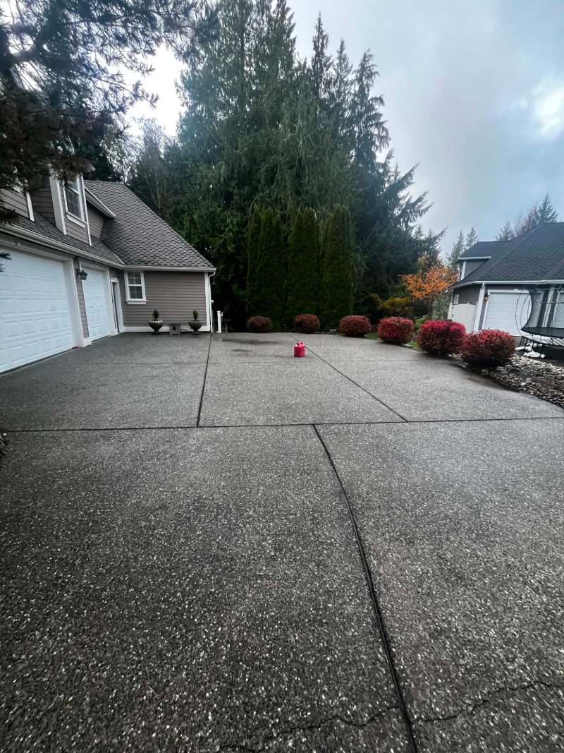 Pressure Washing Before and After