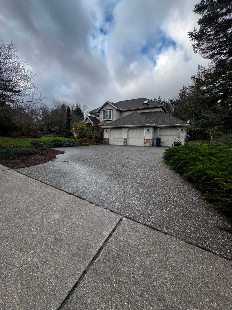 Pressure Washing Before and After
