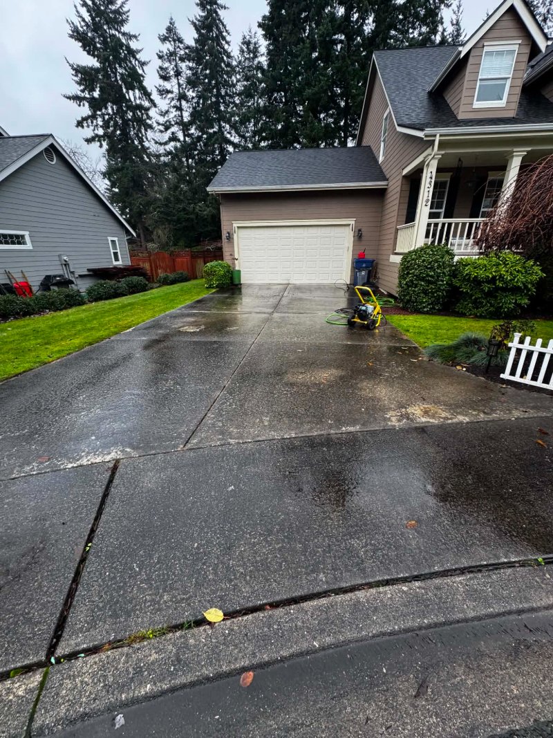 Pressure Washing Before and After
