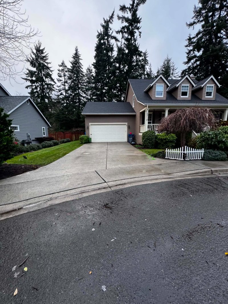 Pressure Washing Before and After